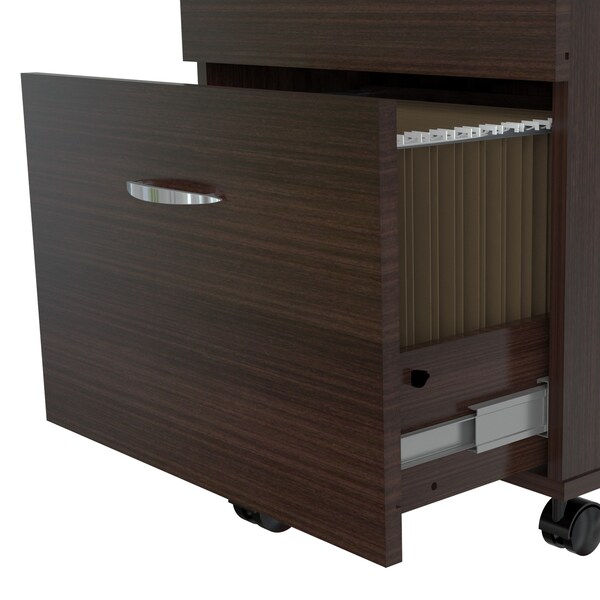Inval File Cabinet 18.66 in W x 15.75 in D x 27.56 in H in Espresso - AR-2X2R