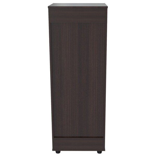 Inval File Cabinet 18.66 in W x 17.72 in D x 51.97 in H in Espresso - AR-4X4R