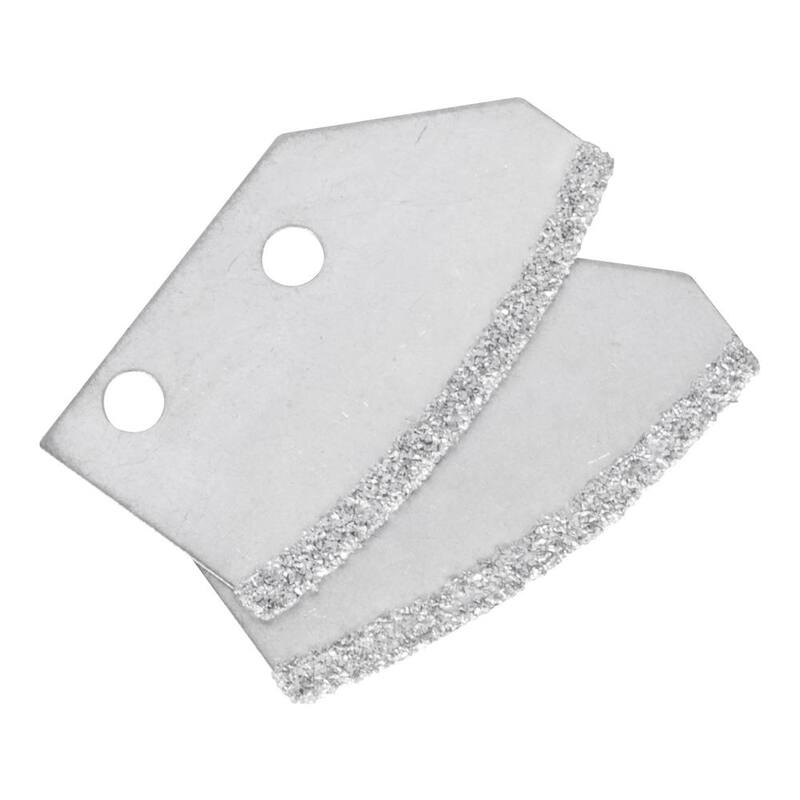 QEP Professional Handheld Grout Saw with Non-slip, Rubber Grip and 2 Blades to Strip, Remove, and Clean Grout - 10093