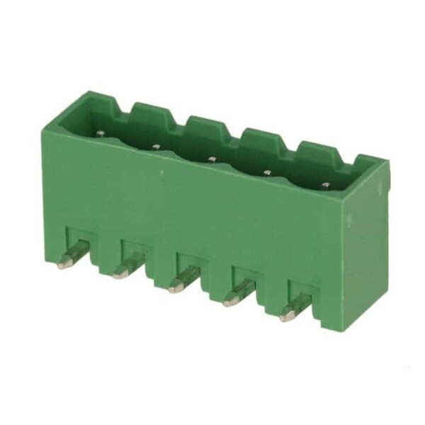 Fci Pluggable Terminal Blocks Oq 5.08 5P Green @ Logo   Close Stackabel Right Angle Nl66 - OQ05545100J0G