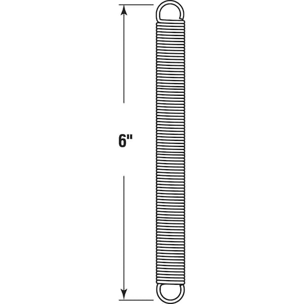 Csc Prime-Line 6 in. L X 9/16 in. D Extension Spring 2 pk - SP 9671