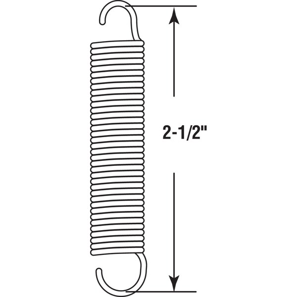 Csc Prime-Line 2-1/2 in. L X 7/16 in. D Extension Spring 2 pk - SP 9608