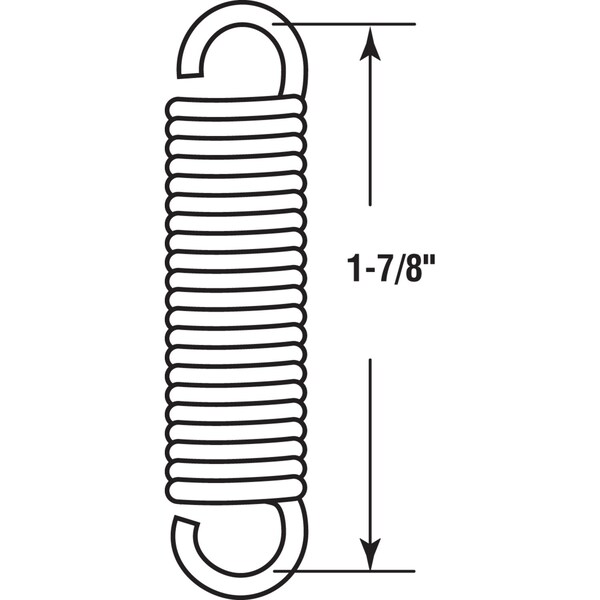 Csc Prime-Line 1-7/8 in. L X 1/4 in. D Extension Spring 2 pk - SP 9603