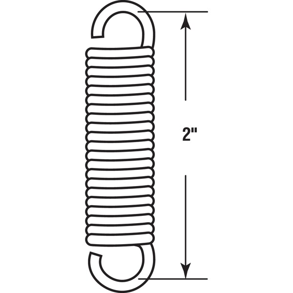 Csc Prime-Line 2 in. L X 7/16 in. D Extension Spring 2 pk - SP 9609