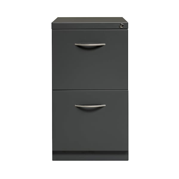 Hirsh 15 in W 2 Drawer Pedestal Files, Charcoal, Letter - 21118