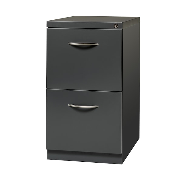 Hirsh 15 in W 2 Drawer Pedestal Files, Charcoal, Letter - 21118