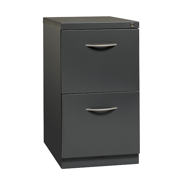 Hirsh 15 in W 2 Drawer Pedestal Files, Charcoal, Letter - 21118