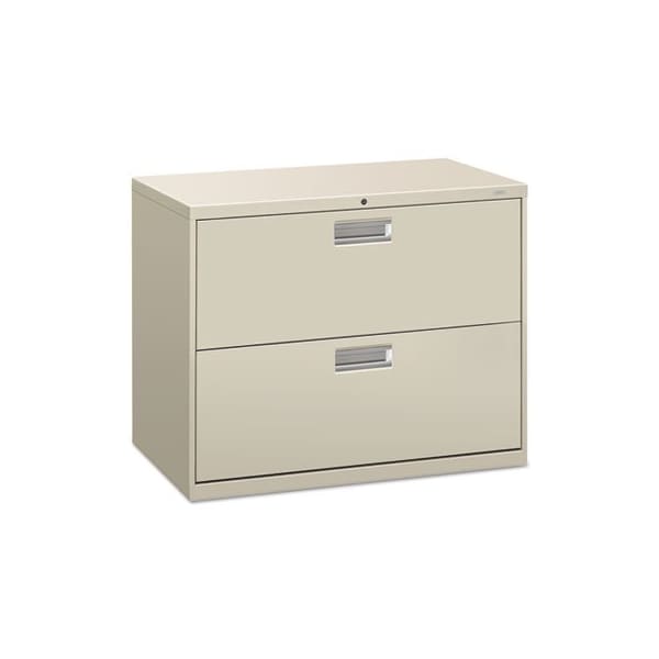 Hon HON, 600 SERIES TWO-DRAWER LATERAL FILE, 36W X 18D X 28H, LIGHT GRAY - 682LQ