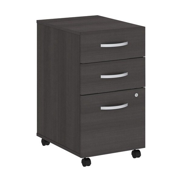 Bush Business Furniture Pedestal, Mobile, BBF, 16inx20inx28in, Platinum Gray - BSHSCF216SGSU