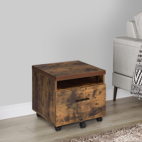 Acme Wooden File Cabinet with 1-Drawer - ER-004OAK