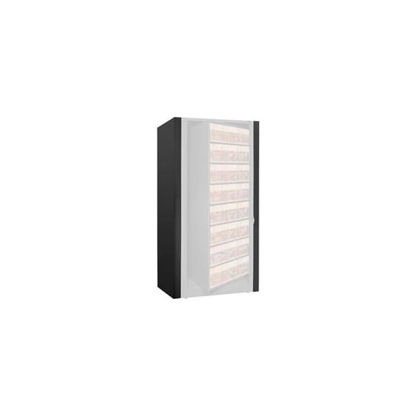 Datum Filing Systems Rotary File Cabinet Components, Letter End Panel Kit, 8-High, Black - XLT-8E-T25