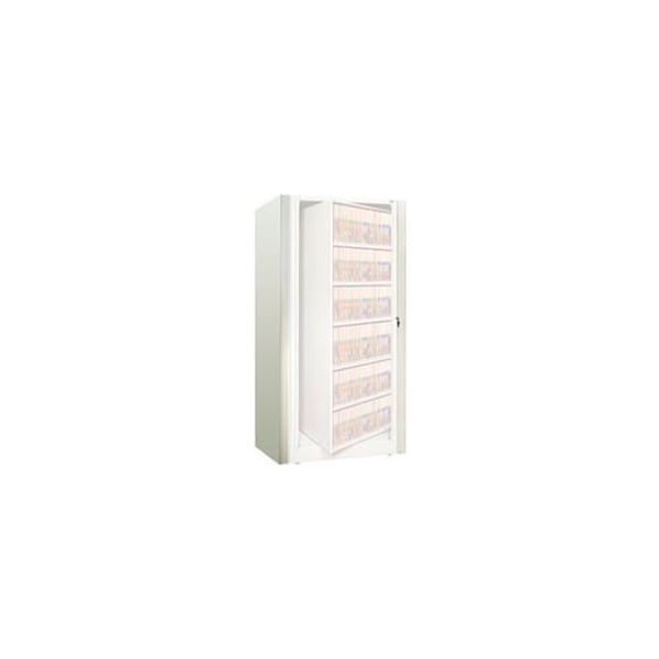 Datum Filing Systems Rotary File Cabinet Components, Legal End Panel Kit, 6-High, Bone White - XLG-6E-T15