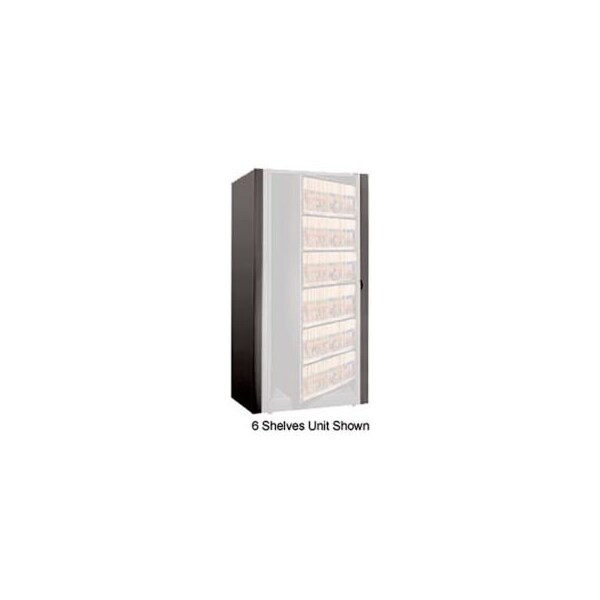 Datum Filing Systems Rotary File Cabinet Components, Legal End Panel Kit, 3-High, Black - XLG-3E-T25