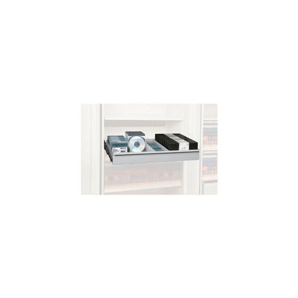 Datum Filing Systems Rotary File Cabinet Components, Letter Multi Media Drawer, Light Gray - XLT-MM3-T47