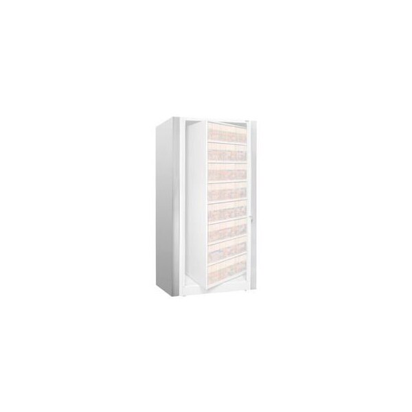 Datum Filing Systems Rotary File Cabinet Components, Legal End Panel Kit, 8-High, Light Gray - XLG-8E-T47