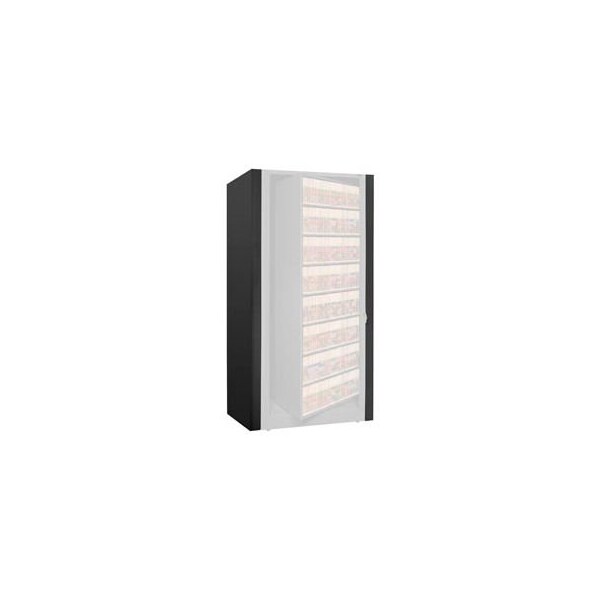 Datum Filing Systems Rotary File Cabinet Components, Legal End Panel Kit, 8-High, Black - XLG-8E-T25