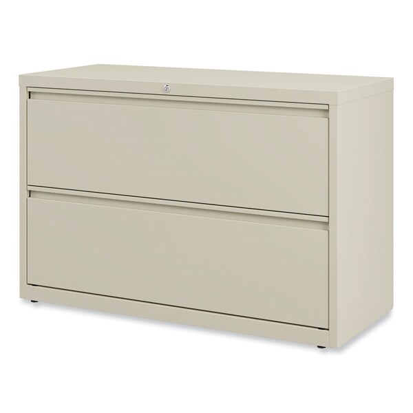Alera 42 in W 2 Drawer File Cabinets, Putty, Legal; Letter - 17456