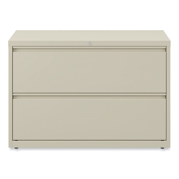 Alera 42 in W 2 Drawer File Cabinets, Putty, Legal; Letter - 17456