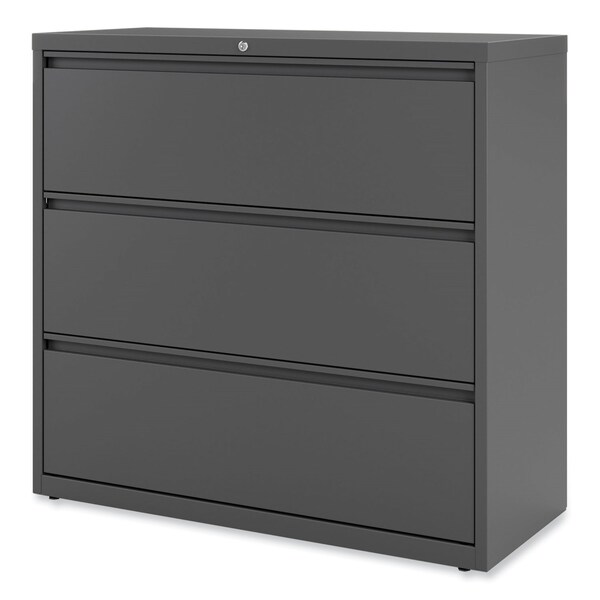 Alera 42 in W 3 Drawer File Cabinets, Charcoal, Legal; Letter; A4; A5 - 17646