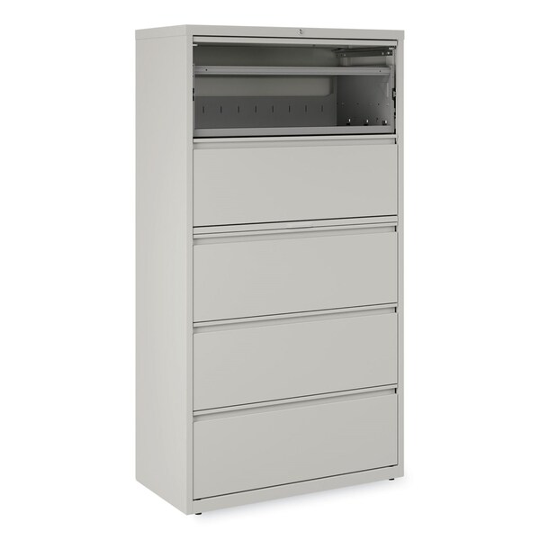 Alera 36 in W 5 Drawer File Cabinets, Light Gray, Legal; Letter; A4; A5 - 17640