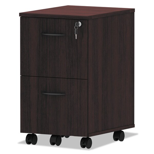 Alera 15.38 in W 2 Drawer File Cabinets, Mahogany - ALEVA582816MY