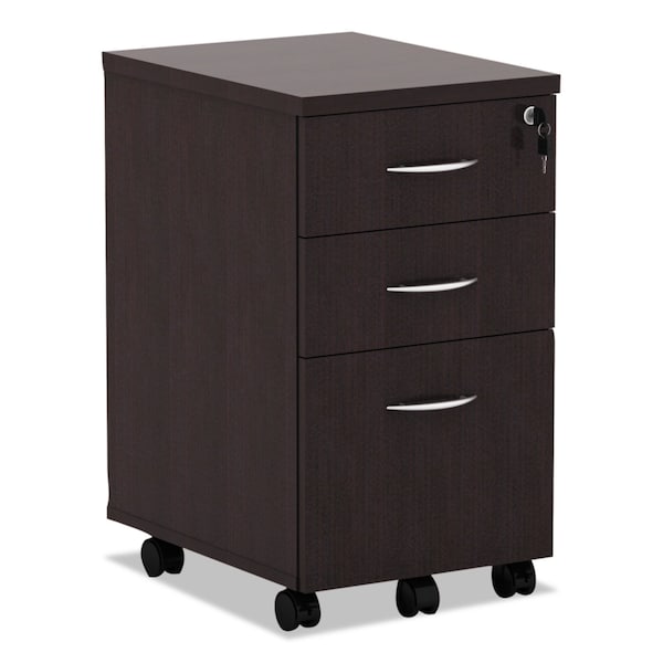 Alera 15.88 in W 3 Drawer File Cabinets, Espresso, Letter/Legal - VA572816ES