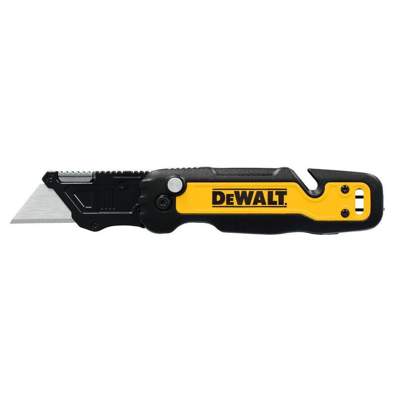 DEWALT Push and Flip Folding Lock-Back Utility Knife with Blade Storage - DWHT10992
