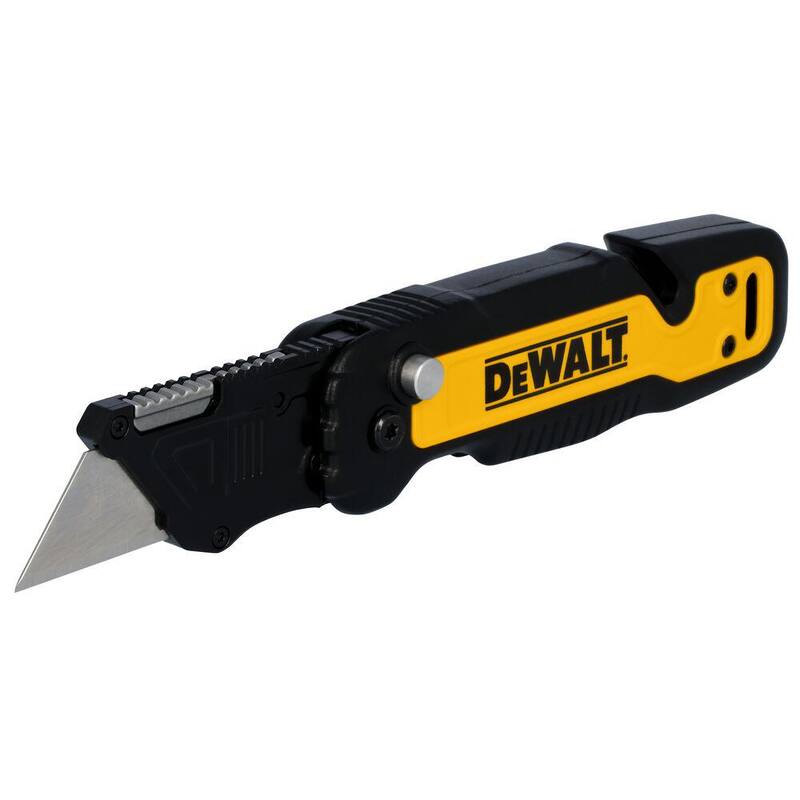 DEWALT Push and Flip Folding Lock-Back Utility Knife with Blade Storage - DWHT10992