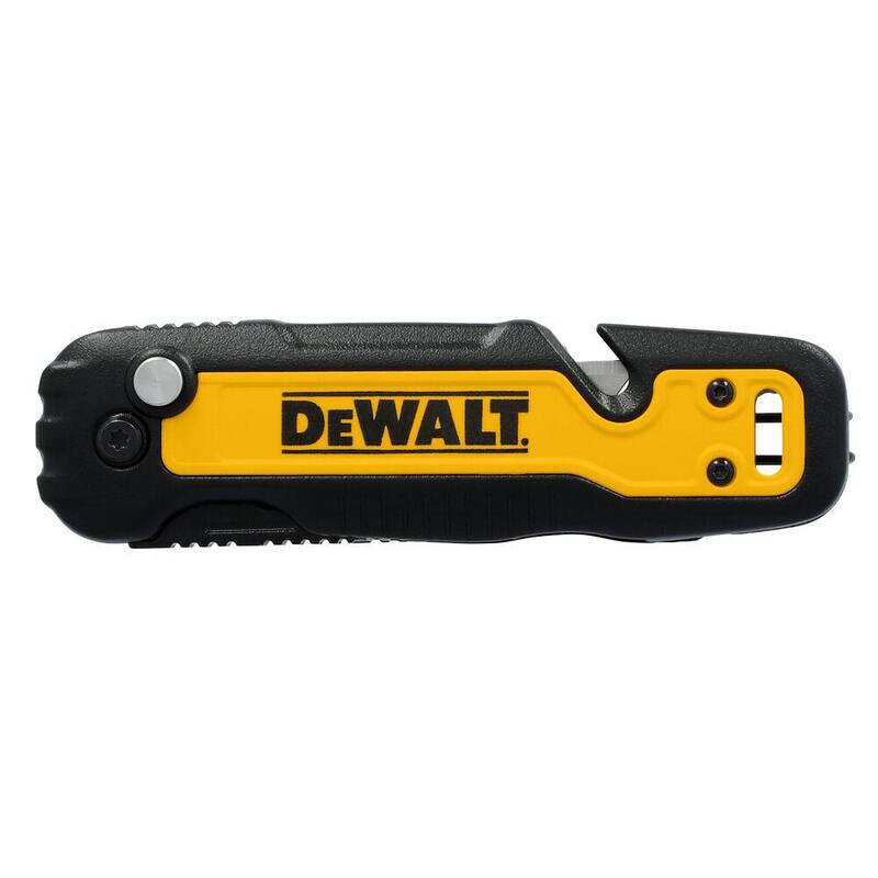 DEWALT Push and Flip Folding Lock-Back Utility Knife with Blade Storage - DWHT10992