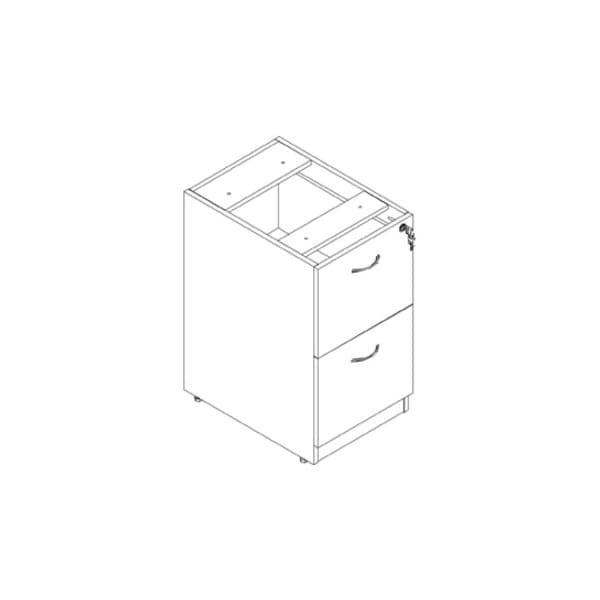 Lorell 15-1/2" W Lorell Contemporary Furniture, Laminate, Mahogany (Cabinet), Silver (Handle) - LLR69605