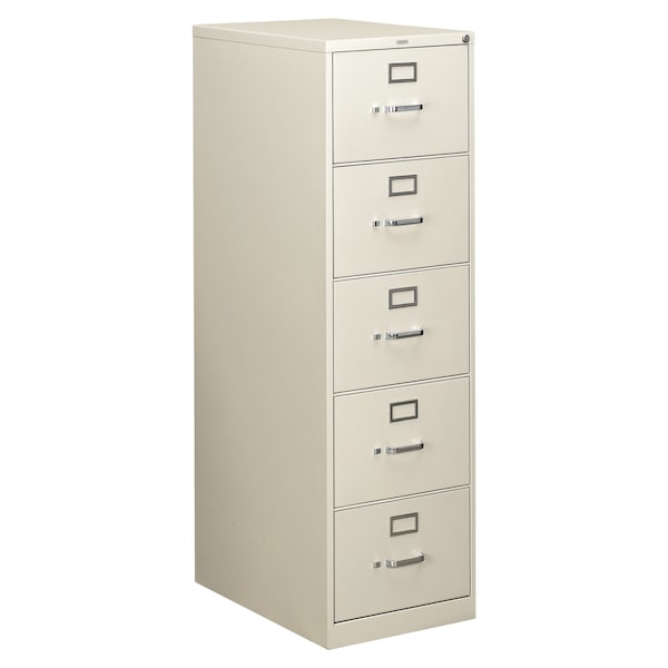 Hon 18-1/4" W 5 Drawer File Cabinet, Light Gray, Legal - H315C.P.Q