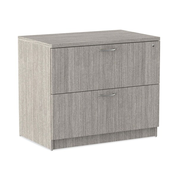 Alera 34 in W 2 Drawer File Cabinets, Gray, Legal; Letter - ALEVA513622GY