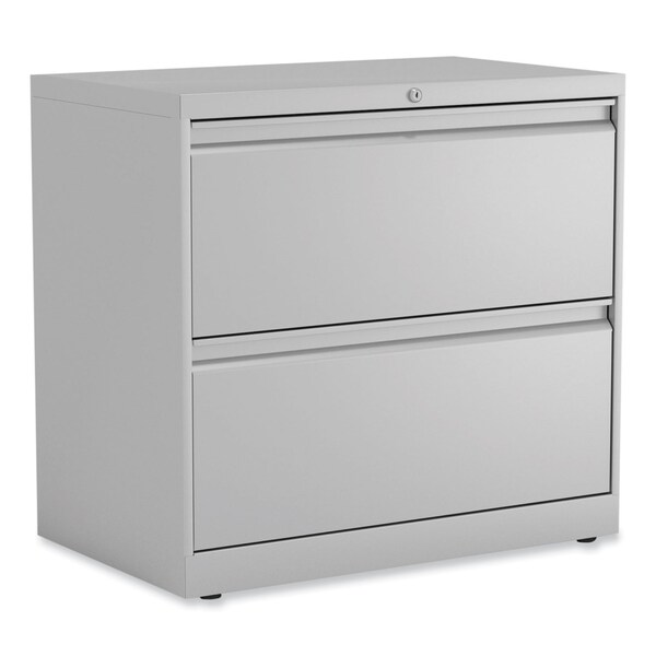 Alera 36 in W 2 Drawer File Cabinets, Light Gray, Legal; Letter - 22279