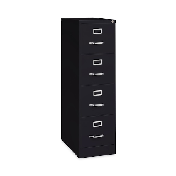 Hirsh Industries 15 in W 4 Drawer File Cabinets, Black, Letter - HVF152652BL