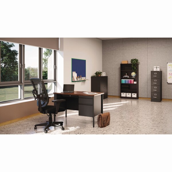 Hirsh Industries 15 in W 4 Drawer File Cabinets, Black, Letter - HVF152652BL
