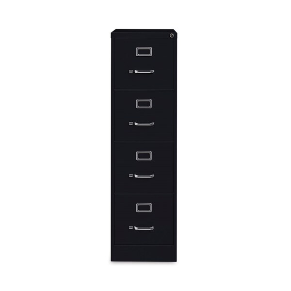 Hirsh Industries 15 in W 4 Drawer File Cabinets, Black, Letter - HVF152652BL