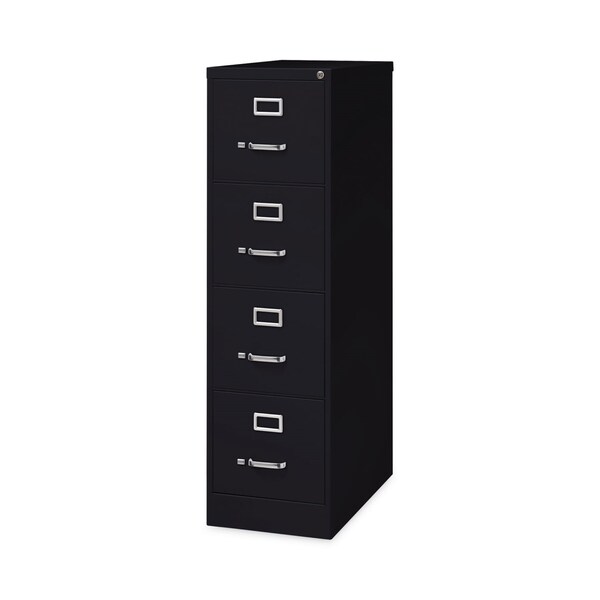 Hirsh Industries 15 in W 4 Drawer File Cabinets, Black, Letter - HVF152652BL