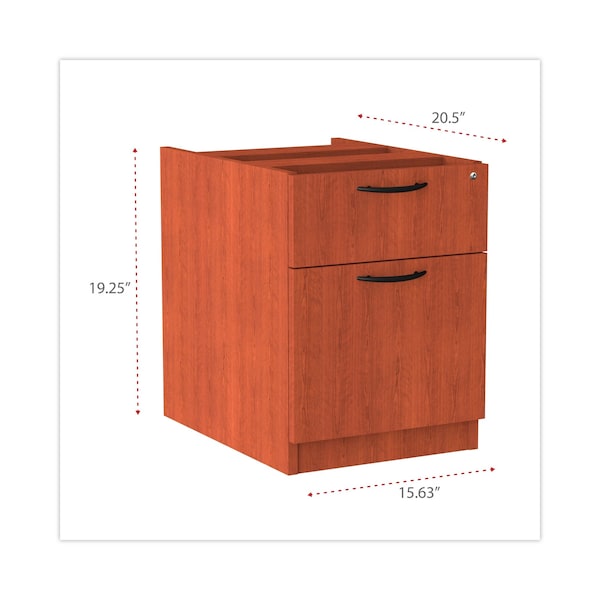 Alera 15.63 in W 2 Drawer File Cabinets, Medium Cherry, Letter/Legal - ALEVA552222MC