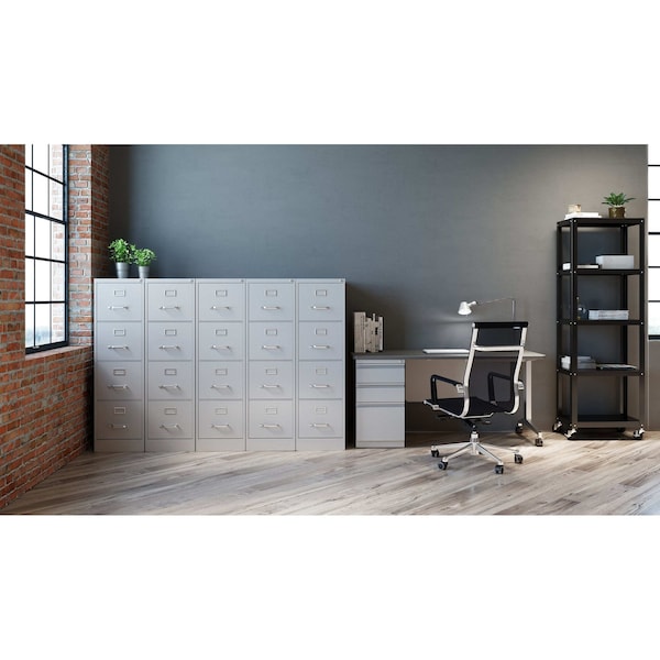 Hirsh 15" W 4 Drawer Vertical File Cabinet, Light Gray, Letter - 16700