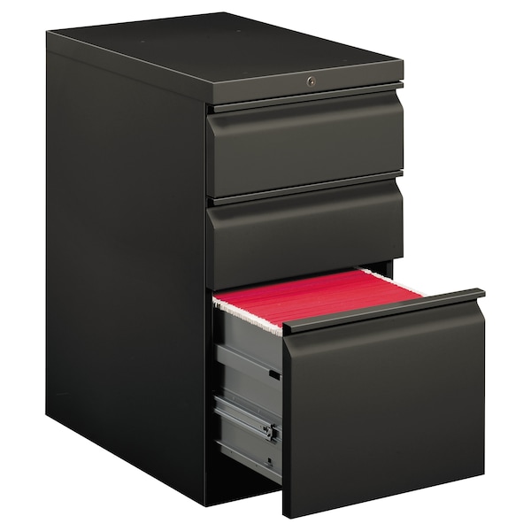 Hon 15 in W 3 Drawer Mobile Pedestal File w/1 File/2 Box Drwr, Charcoal, Letter - H33723R.L.S