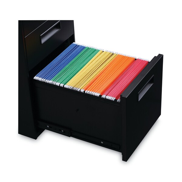 Alera 14.96 in W 3 Drawer File Cabinets, Black - ALEPABBFBL