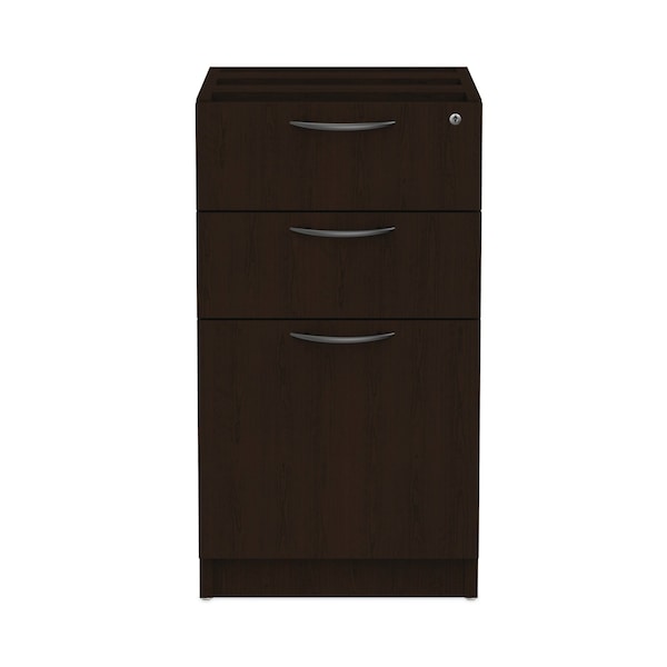 Alera 15.63 in W 3 Drawer File Cabinets, Espresso, Letter/Legal - VA532822ES