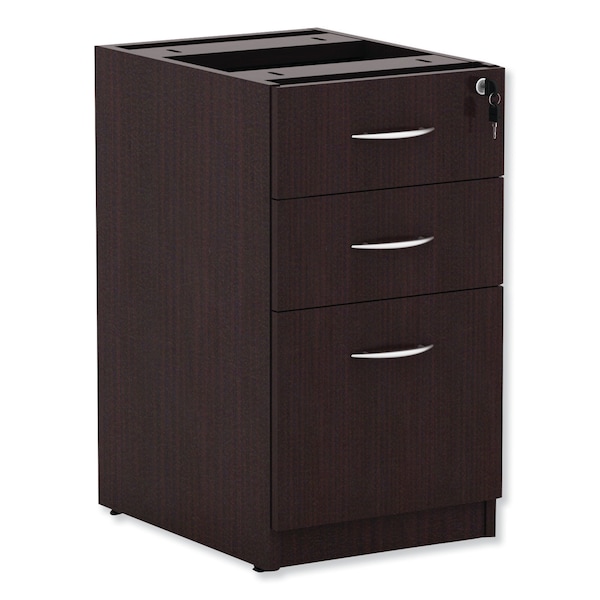 Alera 15.63 in W 3 Drawer File Cabinets, Espresso, Letter/Legal - VA532822ES
