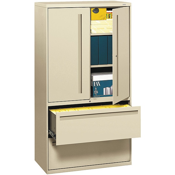 Hon 36" W 5 Drawer File Cabinet, Putty, Legal/Letter - H785LS.L.L