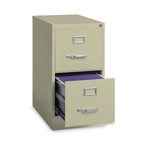 Hirsh Industries 15 in W 2 Drawer File Cabinets, Putty, Letter - HVF152229PY