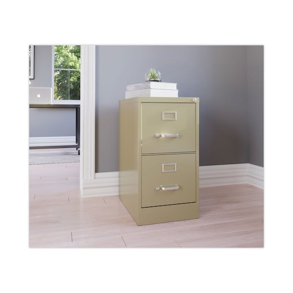 Hirsh Industries 15 in W 2 Drawer File Cabinets, Putty, Letter - HVF152229PY