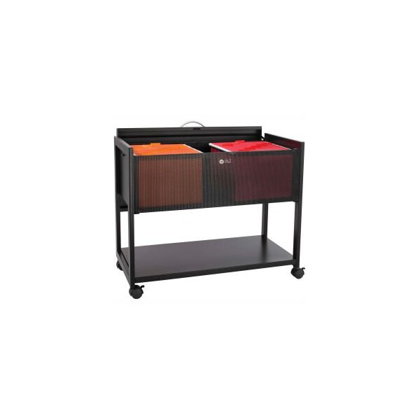 Safco Safco, LOCKING TOP MOBILE TUB FILE, ONE-SHELF, 33.25W X 17D X 27H, BLACK - 5353BL