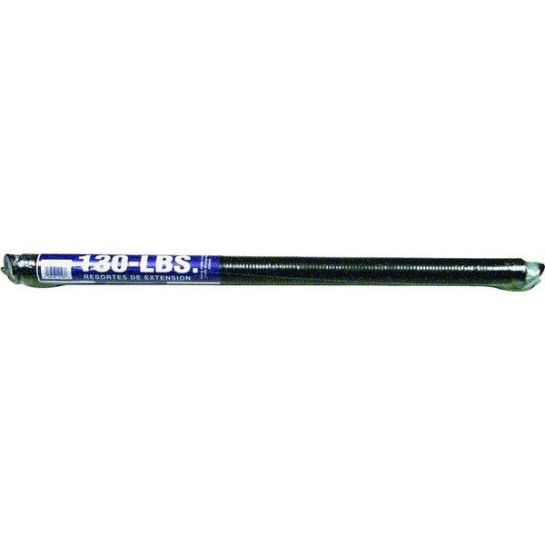 Prime-Line Extension Spring, 1-19/64 in OD, 25 in OAL, Carbon Steel, Galvanized, Loop End, 130 lb - GD 12193