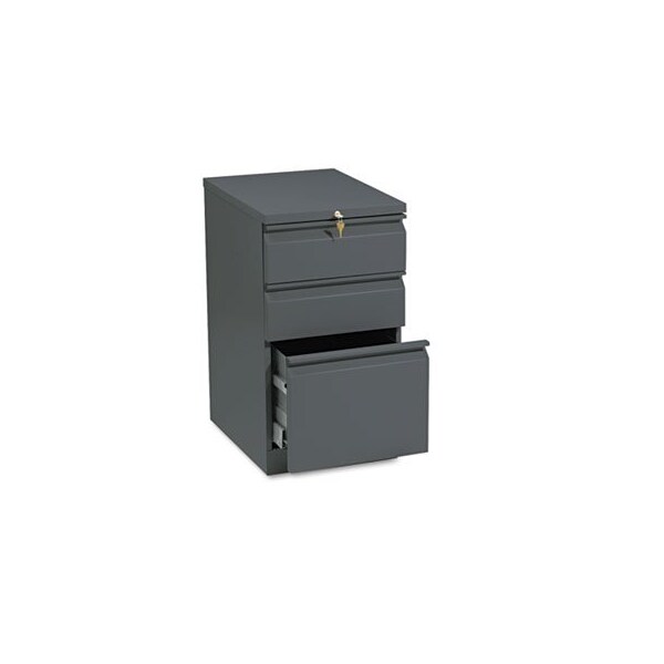 Hon HON, EFFICIENCIES MOBILE BOX/BOX/FILE PEDESTAL, 15W X 19.88D X 28H, CHARCOAL - 33720RS