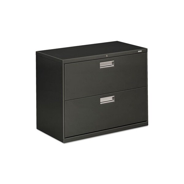 Hon HON, 600 SERIES TWO-DRAWER LATERAL FILE, 36W X 18D X 28H, CHARCOAL - 682LS